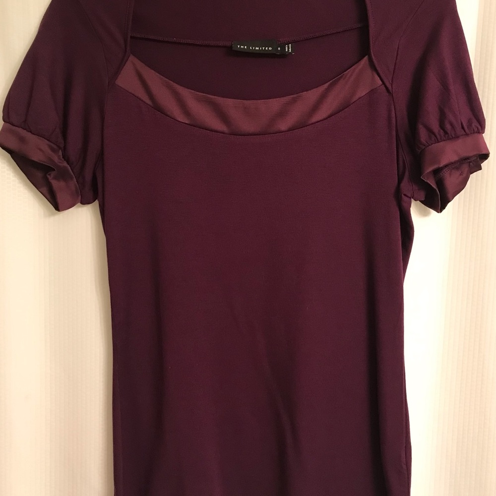 The Limited Purple Silky Top
